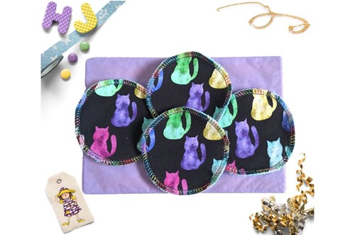 Click to order  Reusable Make Up Wipes Space Cats now